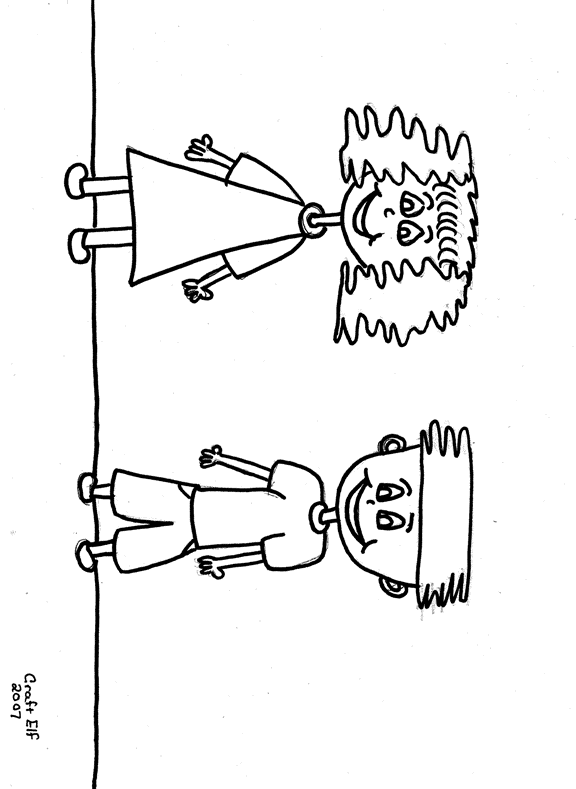 Free printable coloring page - Yo Friends